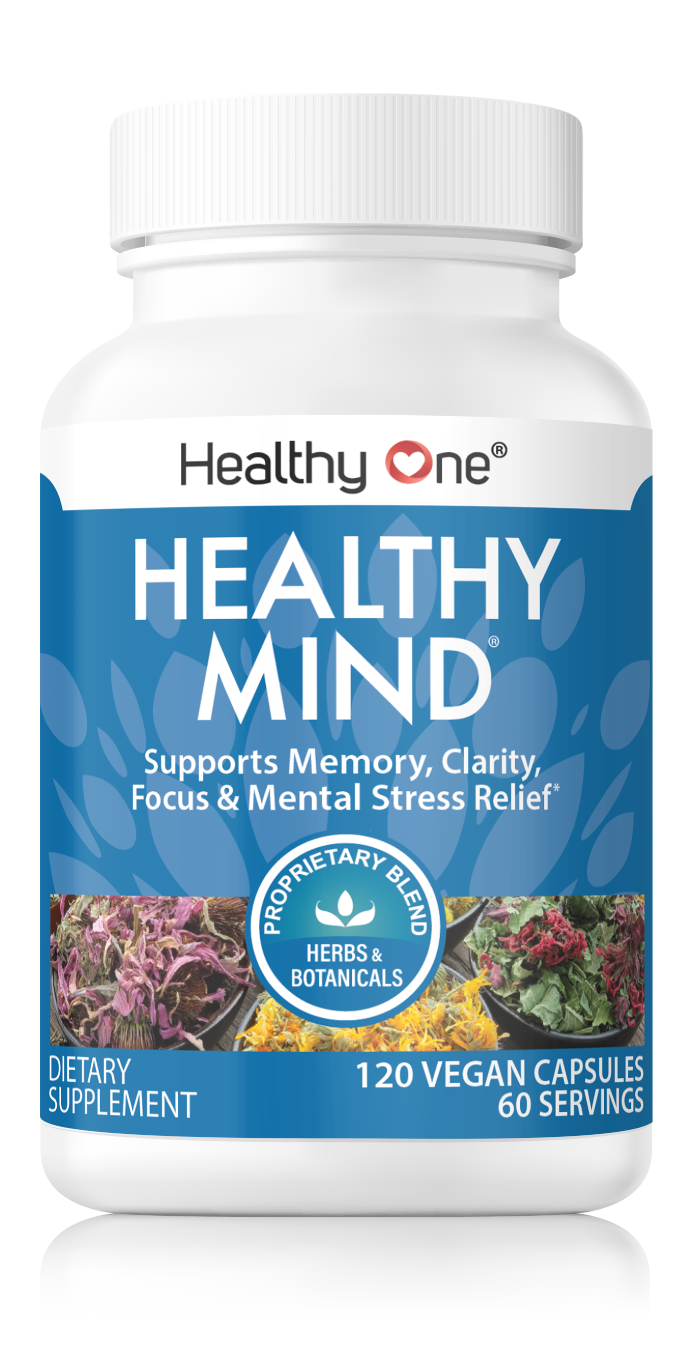 Healthy Mind - All Natural - Memory - Focus - Clarity - Brain Nootropic Supplement