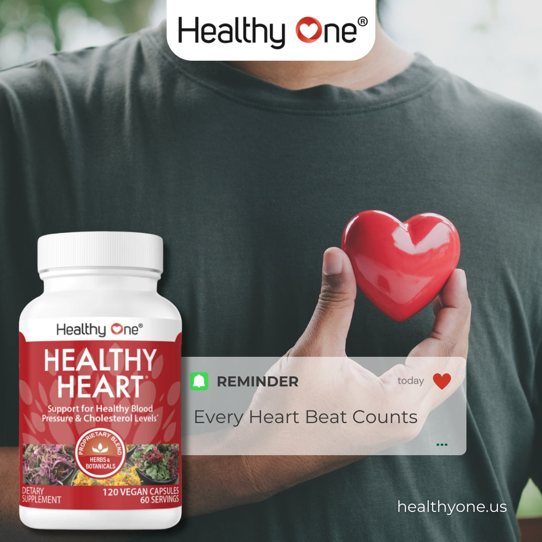 Healthy Heart - Blood Pressure, Cholesterol and Cardiovascular Supplement