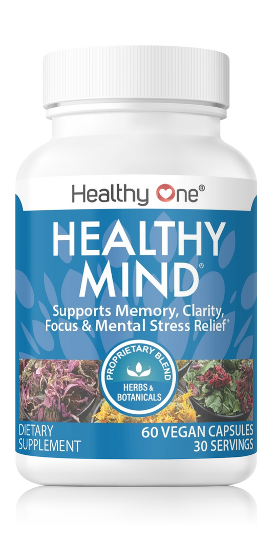 Healthy Mind - All Natural  - Memory - Focus - Clarity - Brain Nootropic Supplement