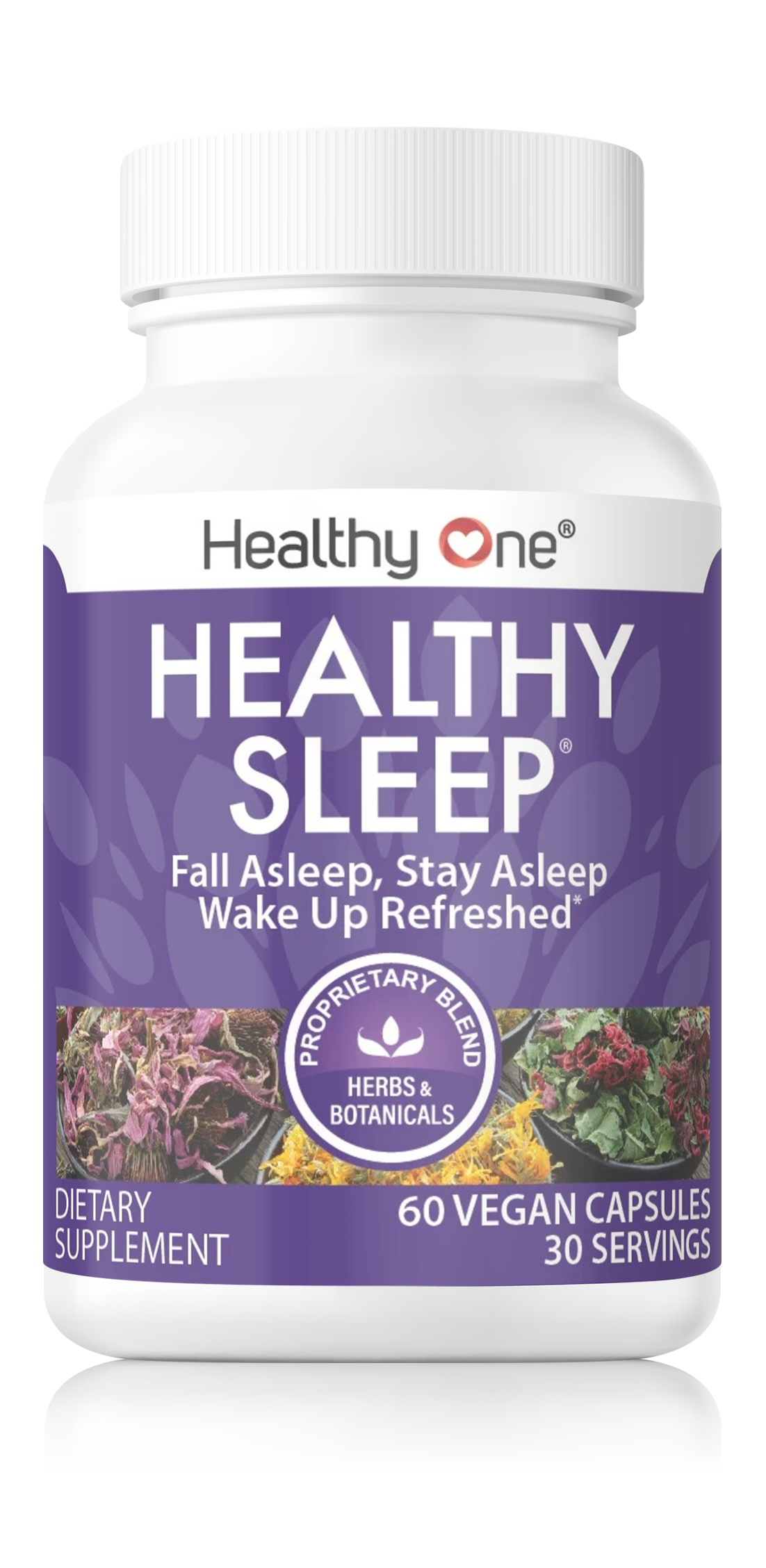 Healthy Sleep - Natural Sleep Aid - Fall Asleep, Stay Asleep, Wake Up Refreshed.