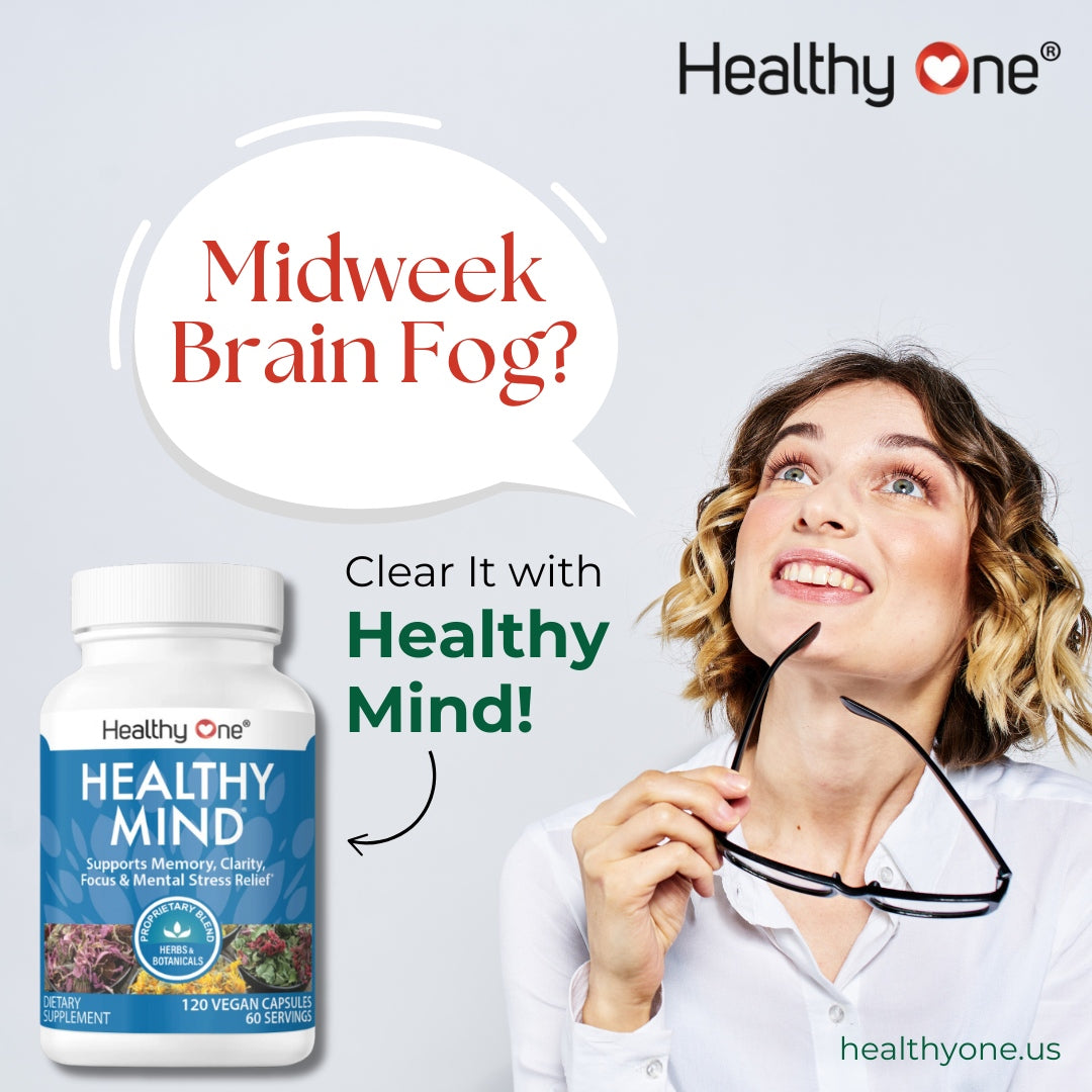 Healthy Mind - All Natural  - Memory - Focus - Clarity - Brain Nootropic Supplement