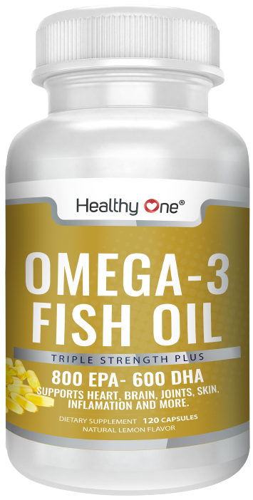 Super Omega 3 Fish Oil 800 EPA 600 DHA Triple Stength Plus, Lemon Flavor, Burpless